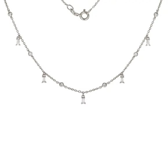 18k White Gold Diamond Necklace